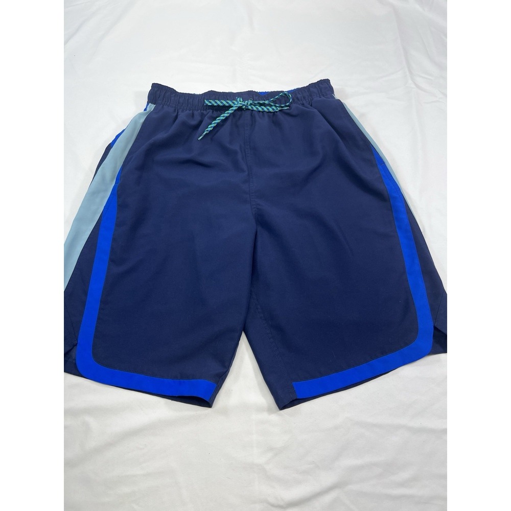 Nike Swim Trunks Blue Mens Medium Mesh Lined Pockets Swimming Water Summer Beach